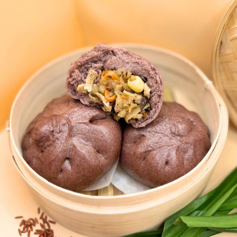 Bánh bao chay nhân rau củ lành mạnh