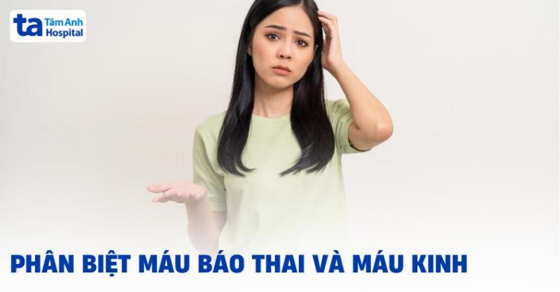 Hình ảnh máu báo thai so sánh với kinh nguyệt