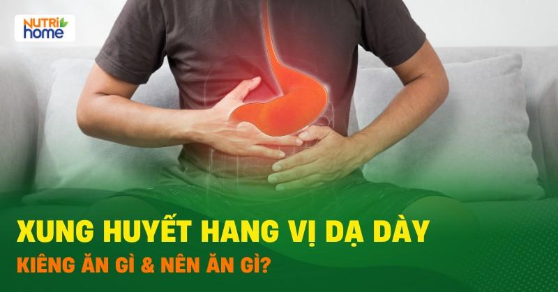 Chế độ dinh dưỡng cho người bị viêm xung huyết hang vị