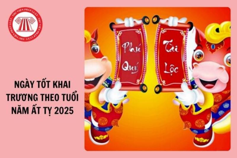 Ngày Đẹp Khai Trương 2025 Theo Tuổi