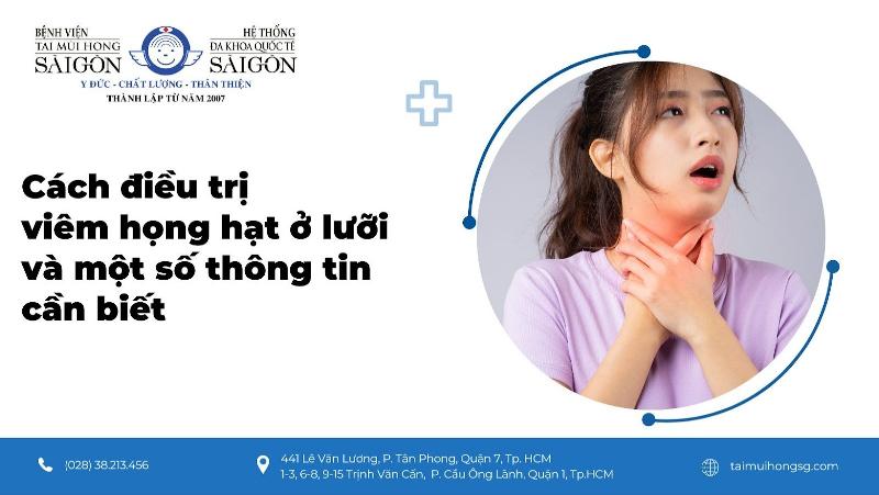 Phòng ngừa nổi hạt cuống lưỡi hiệu quả