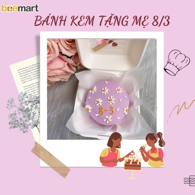 Tự tay làm bánh kem tặng mẹ 8/3