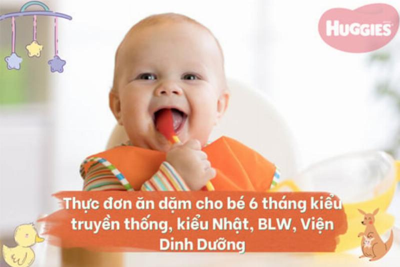 Thực Đơn Ăn Dặm 6 Tháng Tuổi