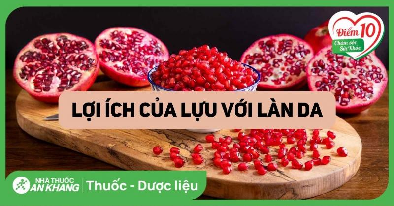 Lựu làm đẹp da