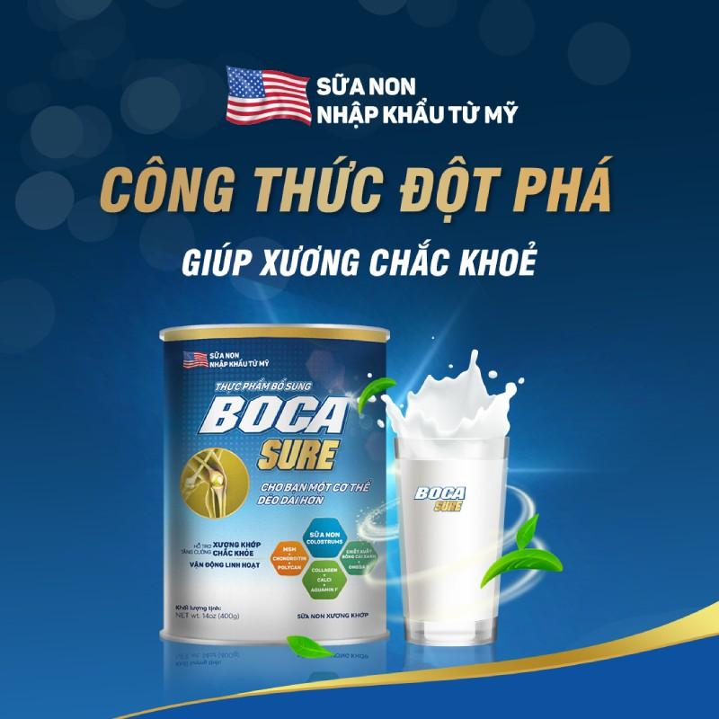 Sữa Non Xương Khớp Boca Sure Giá Bao Nhiêu? Thành Phần, Công Dụng, Cách Dùng